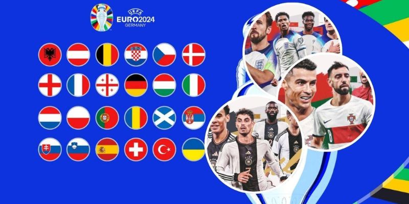 Euro 2024 có sự tham gia của 24 đội tuyển