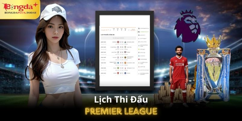 Thông tin về lịch thi đấu Premier League tại Bongdaplus