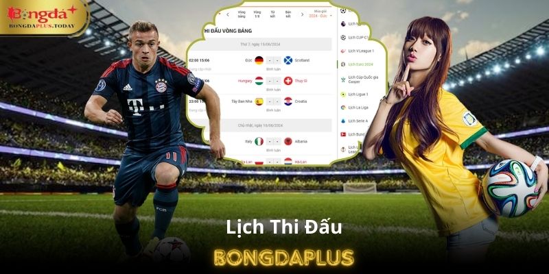 Thông tin về lịch thi đấu Bongdaplus