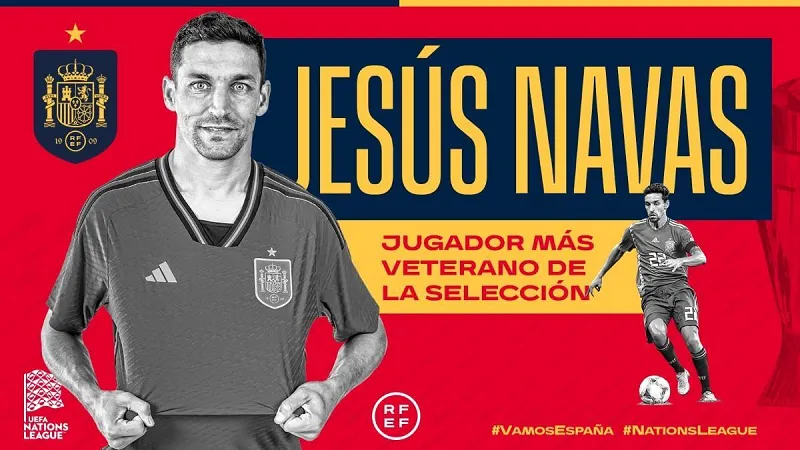 Hậu vệ kỳ cựu Jesus Navas tham dự kỳ Euro cuối cùng