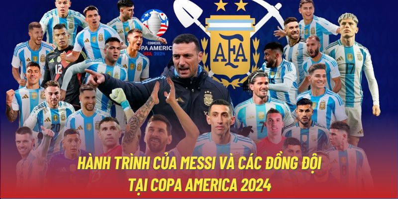 Hành trình của Messi và các đồng đội tại Copa America 2024