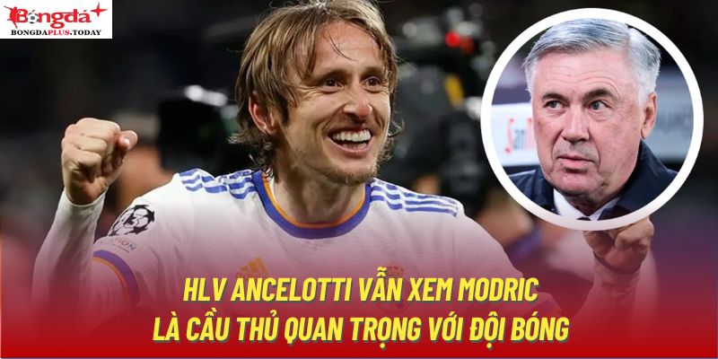 HLV Ancelotti vẫn xem Modric là cầu thủ quan trọng với đội bóng